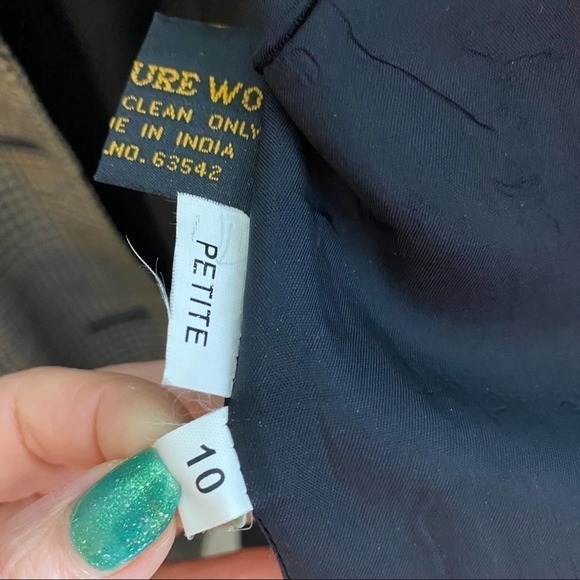 Giorgio Saint Angelo Wool Houndstooth Blazer 10P - Picture 4 of 5